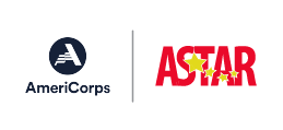 AmeriCorps logo and A*STAR logo.